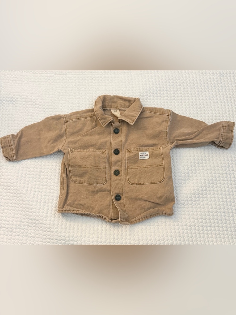 H&M Kids Brown Utility Button-Front Jacket